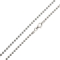 Preview: Collier Kugel Kette 1,5mm Silber 925, vergoldet oder rose vergoldet 60cm