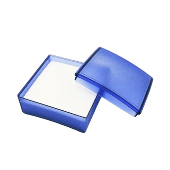 Schmuckschachtel blau-transparent 40x40x16 für Kette Ohrring