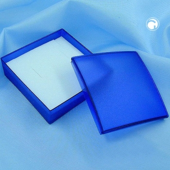 Uni-Schachtel blau-transparent 80x80mm