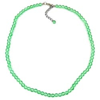 Kette 6mm Perle Kunststoff kiwi-transparent 50cm