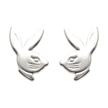 Ohrstecker Hasenkopf bunny Silber 925