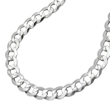 Kette 4,5mm flache Panzerkette Silber 925 55cm