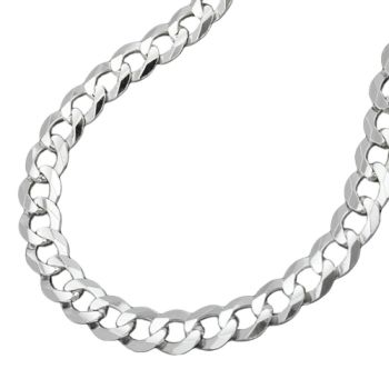 Armband, Panzer flach 19cm, Silber 925