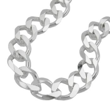 Kette 11x2mm Weitpanzer Silber 925 50cm
