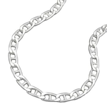 Preview: Collier Kette 4,2mm Stegpanzerkette glänzend Silber 925 50cm