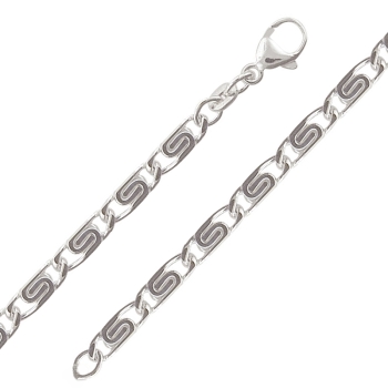 Kette Collier S-Panzer 4,6mm 925 Silber 50cm