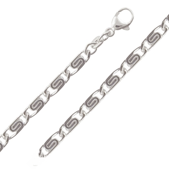 Kette Collier S-Panzer 4,6mm 925 Silber 60cm