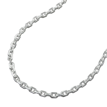 Kette 2mm Ankerkette 8x diamantiert Silber 925 50cm