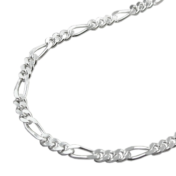 Fußkette Figaro Silber 925 26-27cm