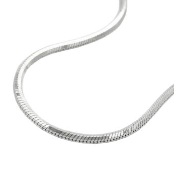 Kette 1,3mm Schlange fünfkantig diamantiert Silber 925 45cm