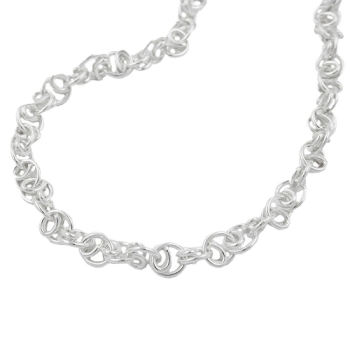 Armband 3,8mm Scrollmuster Silber 925 19cm
