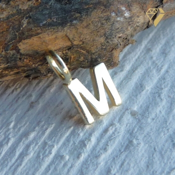 Preview: Anhänger Buchstabe M poliert 8Kt 333 GOLD
