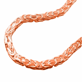 Armband 5mm Königskette 17-24cm rosé vergoldet Silber 925