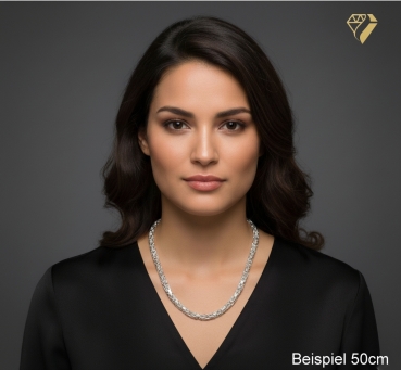 Preview: Kette Collier 5mm Königskette Silber 925 50cm