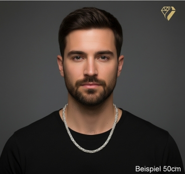 Preview: Kette Collier 5mm Königskette Silber 925 90cm