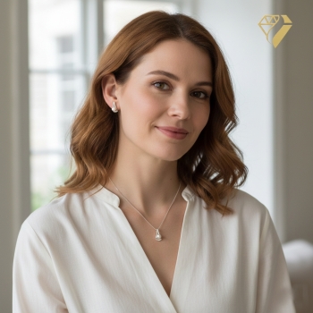 Preview: Ohrstecker 16 x 10mm Zirkonias Zuchtperle rhodiniert Silber 925