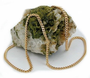 Preview: Collier Panzer flach 2,1mm 8Kt 333 GOLD 80cm