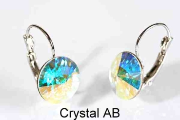 Brisur - Ohrhänger mit Rivoli-Kristallen in 11 Farben