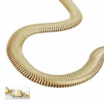 Collier 6x2mm Schlange flach AMD 50cm