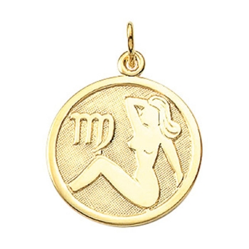 Anhänger Sternzeichen rund 16mm Jungfrau 8Kt 333 GOLD