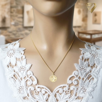 Anhänger Sternzeichen 16mm rund Schütze 8Kt 333 GOLD