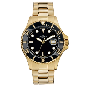DUGENA Herrenuhr gold Diver 4461010 Quarz