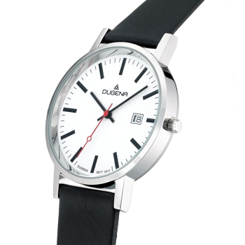 Preview: DUGENA Damenuhr schwarz silber Moma 4460400-1 Quarz