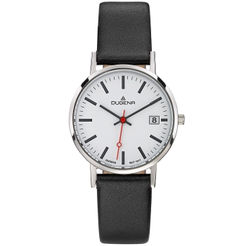 DUGENA Damenuhr schwarz silber Moma 4460400-1 Quarz
