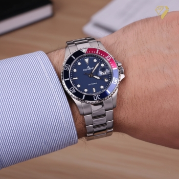 Preview: DUGENA Herrenuhr blau Diver 4460588 Automatik