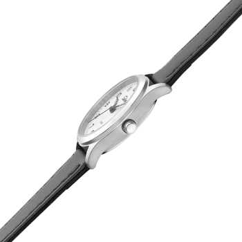 SELVA Damen Quarz Armbanduhr mit Lederband Zifferblatt weiß Ø 27mm