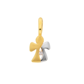Anhänger Engelmotiv 13,4mm Zirkonia 8Kt 333 GOLD