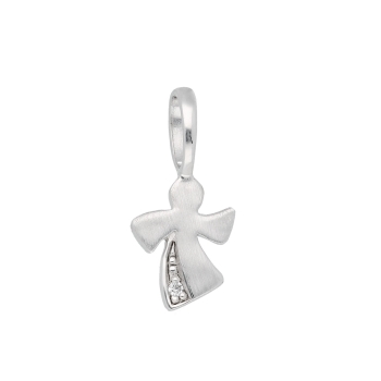 Anhänger Engelmotiv 14,5mm Zirkonia 925 Silber