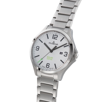 DUGENA Herrenuhr weiss Boston Solar 4461146 Quarz
