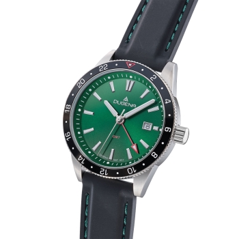 DUGENA Herrenuhr grün GMT 4461132 Quarz