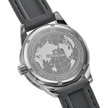 DUGENA Herrenuhr grün GMT 4461132 Quarz
