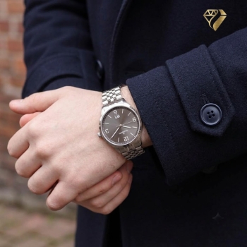 Preview: DUGENA Herrenuhr Big Date anthrazit 4461179 Quarz
