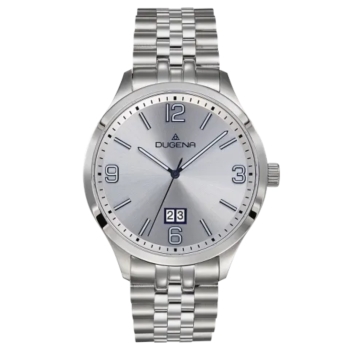 DUGENA Herrenuhr Big Date silber 4461181 Quarz