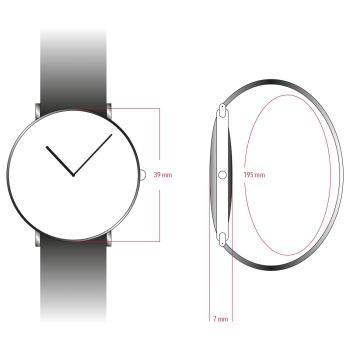 DUGENA Herrenuhr braun Stuttgart 4461216 Quarz