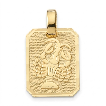 Anhänger Sternzeichen eckig 12x16mm Krebs 8Kt 333 GOLD