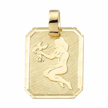 Anhänger Sternzeichen eckig 15x19mm Jungfrau 8Kt 333 GOLD
