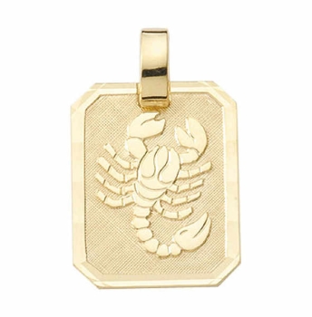 Anhänger Sternzeichen eckig 15x19mm Skorpion 8Kt 333 GOLD