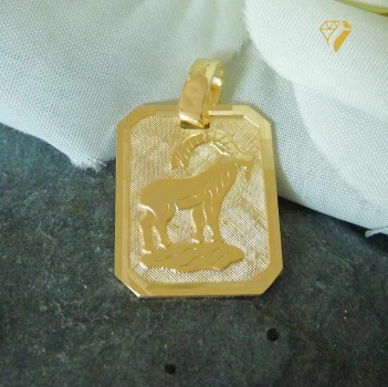Anhänger Sternzeichen eckig 15x19mm Steinbock 8Kt 333 GOLD