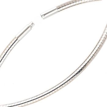 Collier Omegareifen 1,3mm 45cm Bajonett 925 Silber