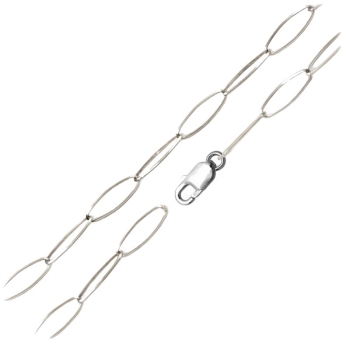 Collier Kette Anker oval Silber 925, vergoldet, rosé vergoldet 70-90cm