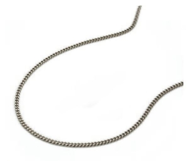 Collier Panzer flach 50cm 1,4mm 14Kt 585 WEISSGOLD