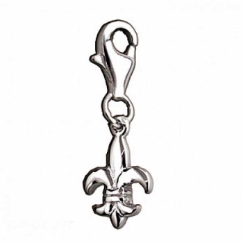 Anhänger Charm 925 Silber für Bettelarmband Lilie
