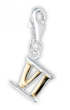 Anhänger Charm VI bicolor 925