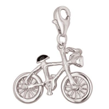 Einhänger Charm 925 Silber Fahrrad