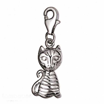 Einhänger Charm 925/- Silber Katze