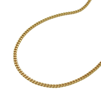 Kette 1mm Panzerkette 9Kt GOLD 38cm